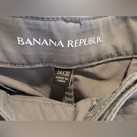 2 Pairs of Banana Republic Men's Pants 34x30 Black and Gray - Picture 6 of 6